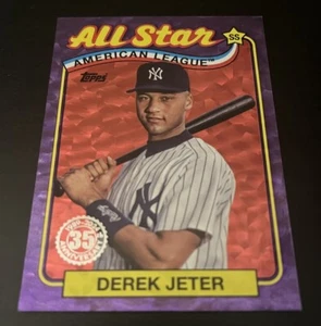Derek Jeter 2024 Topps Anniversary 89 All Star Ristampa Viola Ghiaccio #89ASB-DJ /75 - Foto 1 di 2