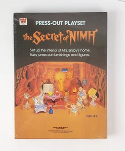 WHITMAN THE SECRET OF NIMH PRESS OUT PLAY SET 1982 MRS FRISBY LIMITED SEALED - Picture 1 of 10
