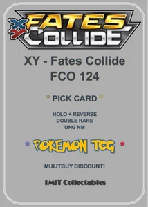 Pokemon XY - Fates Collide (FCO 124) * PICK CARD TCG Card * RARE + HOLO * UNG NM - Picture 1 of 37