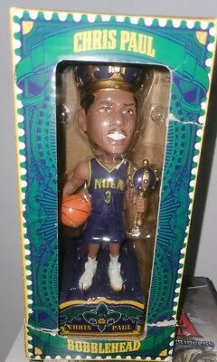 New Orleans PELICANS NIB -Mardi Gras- CP3  Chris Paul BOBBLEHEAD - Image 1 of 4