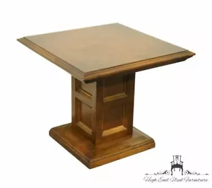 ETHAN ALLEN Classic Manor Solid Maple 20" Square Pedestal Accent End Table 15... - Picture 1 of 10