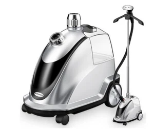 Dampfgarer für Kleidung, 1500W leistungsstarker stehender Kleiderdampfer mit Rolle - Bild 1 von 1