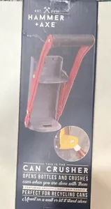 16oz & 8oz ALUMINUM CAN CRUSHER w/ BOTTLE OPENER Wall Mount Soda Beer Pop Drink - Picture 1 of 2