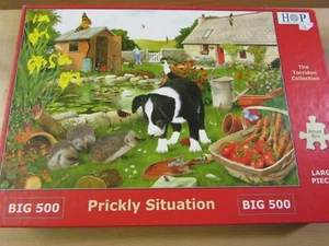 Stupenda Casa Completa di Puzzle "SITUAZIONE PUNGENTE" GRANDE 500 Pezzi Grandi Puzzle - Foto 1 di 5
