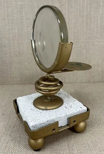 Vergrößerungsglas Kerzenhalter auf Stein und Metall gebraucht - Bild 1 von 10
