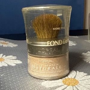 L'Oreal Paris True Match Mineral Foundation Powder Soft Ivory 456 spf 19 brush - Picture 1 of 5