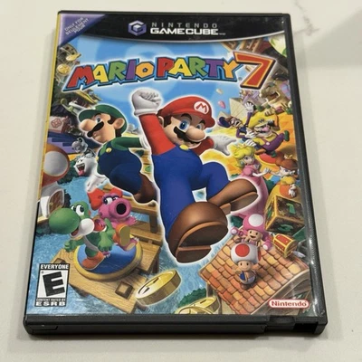 Mario Party 7 (Nintendo GameCube 2005) VGC Disc Complete CiB Manual TESTED - Image 1 of 4