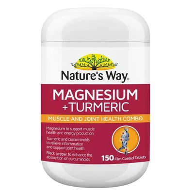 Nature's Way Magnesium & Turmeric Tablets 150 pack - Image 1 of 3