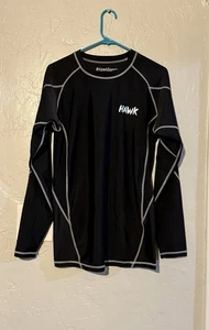 Hawk Sports Men Black Base Layer Athletic Compression  Rash Guard Size XL - Picture 1 of 3