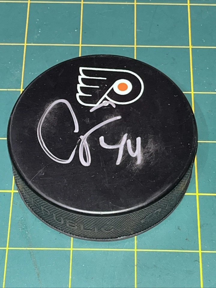 Chris Stewart Hand Signed Autograph Auto Philadelphia Flyers Puck Foto 1 de 1