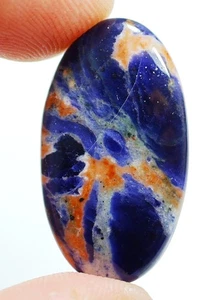 22 CT 5X17X30 mm PIEDRA PRECIOSA CABUJÓN OVALADO NARANJA NATURAL HK-491 - Imagen 1 de 6