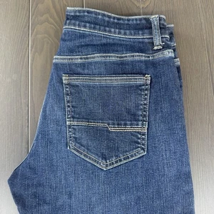 Buckle Outpost Makers Jeans Men 32x34 Straight Leg Dark Wash Blue Stretch Denim - Picture 1 of 15