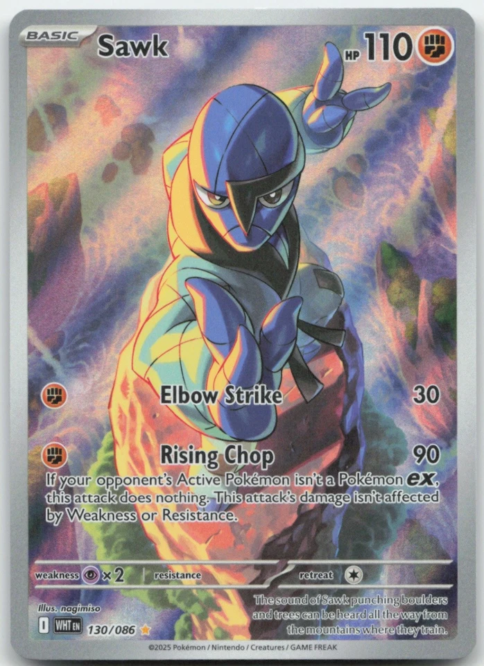 Sawk 130/086 SV: White Flare Pokemon Card NM - Image 1 of 1