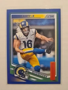2025 Score Joshua Karty #200 Showcase Parallel 132/250 Los Angeles Rams - Picture 1 of 2
