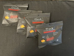 Flock Chips Chicken Skin TERRY BLACK'S BARBECUE 1 OZ Bag 4 Pack Low Carb BBQ - Picture 1 of 6
