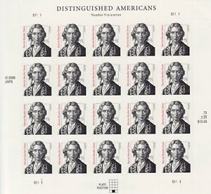 HARRIET BEECHER STOWE DISTINGUISHED AMERICANS STAMP SHEET -- USA #3430 75 CENT