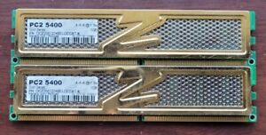 OCZ 2GB(2x1GB) PC2-5400 Gold Series Desktop RAM