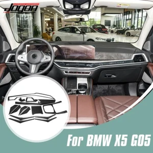 Real Carbon Fiber For BMW X5 G05 2023-2024 Dash Console Interior Trim Kits 13pcs - Bild 1 von 16