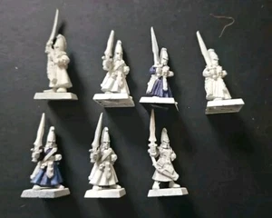Warhammer Fantasy Citadel High Elf Shadow Warriors x 7 90s - The Old World Metal - Picture 1 of 6