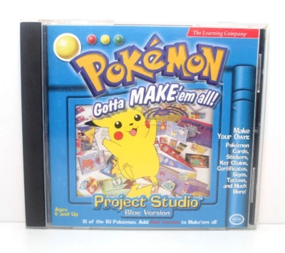 Pokemon Gotta Make 'em All! Project Studio - Blue Version PC Software (1999) - Image 1 of 4