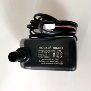1PCS NEW HAIBAO HB-888 220V 16.5W Cooling Fan Ice Maker Water Pump 1000L/h16.5W - Picture 1 of 1