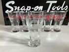 Snap-On Tools Embossed 50's Diner Style Soda Soft Drink Cola Drinking Glass (x1)