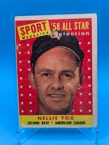 1958 Topps Nellie Fox, All Star. Chicago White Sox HOF #479 - Bild 1 von 2