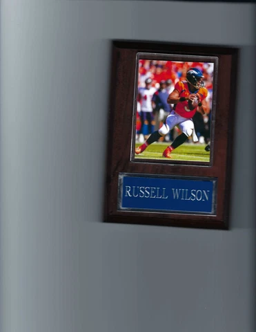 RUSSELL WILSON PLAQUE DENVER BRONCOS FOOTBALL NFL Cover