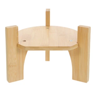 Beverage Dispenser Stand Bamboo Drink Dispenser Holder Rack Water Dispenser Base - Picture 1 of 12