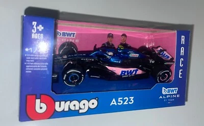 Bburago 2024 F1 Racing A523 Team BWT Alpine #10 Gasly & Ocon 1:43 Scale - Image 1 of 4