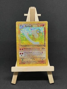 Marowak 52/130 Prism HOLO Base Set 2 Jungle Vending Golden Sticker Pokémon Card - Picture 1 of 4