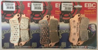 Pastiglie freno EBC ANTERIORI e POSTERIORI si adattano a HONDA GL1800 GOLDWING / F6B (2001-2017) - Immagine 1 di 4