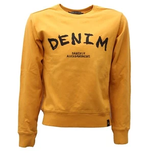 5393AE felpa bimbo DANIELE ALESSANDRINI yellow cotton sweater kid - Picture 1 of 4