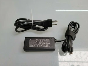 Genuine HP L43407-001 USB-C 5V, 9V, 12V, 15V 3A 45W USB Type-C Laptop Adapter - Picture 1 of 3