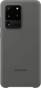 SAMSUNG Galaxy S20 Ultra Case, Silicone Back Cover - Gray (US Version) - Picture 1 of 3