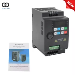VFD 1 to 3 Phase Variable Frequency Drive Inverter 220 V 3 HP 2.2 KW - Picture 1 of 11