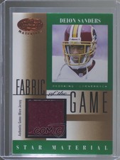 2001 Leaf Certified Materials Fabric of the Game Deion Sanders #FG-80 HOF
