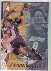 KOBE BRYANT Upper Deck COURT AUTHORITY INSERT CARD Los Angeles Lakers Basketball - Picture 1 of 2