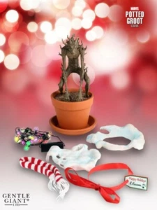 Gentle Giant Marvel Guardians of the Galaxy Potted Groot Holiday Statue New - Picture 1 of 5
