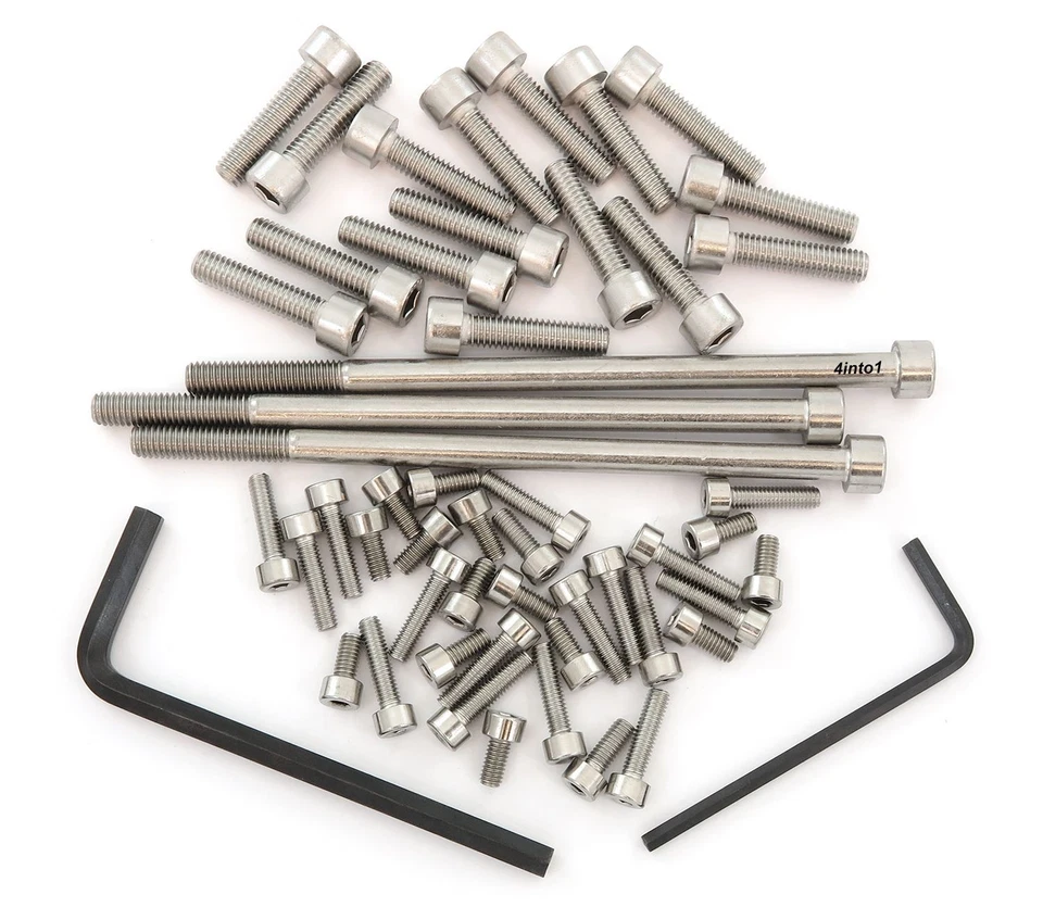 Conjunto de parafusos Allen de aço inoxidável - Honda CB700SC Nighthawk S - 1984-1986 - 51 parafusos - Imagem 1 de 1