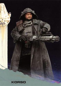 Solo: A Star Wars Story SILVER PARALLEL BASE Trading Card #21 / KORSO