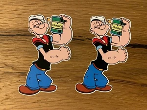 2x POPEYE Aufkleber Body Building Comic Kult FUN Sticker Auto Oldschool V8 #818 - Bild 1 von 1