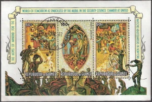 Guinea 1967 Mankind & Hope for Future Souvenir Sheet First Day Issue (SC# C98b) - Picture 1 of 1