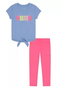New! Toddler Girl's Puma 2 Piece T-Shirt and Leggings Outfit - Picture 1 of 4