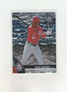 2021 Bowman Platinum Top Prospects Ice Foil Yasel Antuna #TOP-47