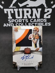 2014 Crown Royale AJ McCarron RC Auto Patch Silhouettes #32/149 No. 239 Bengals