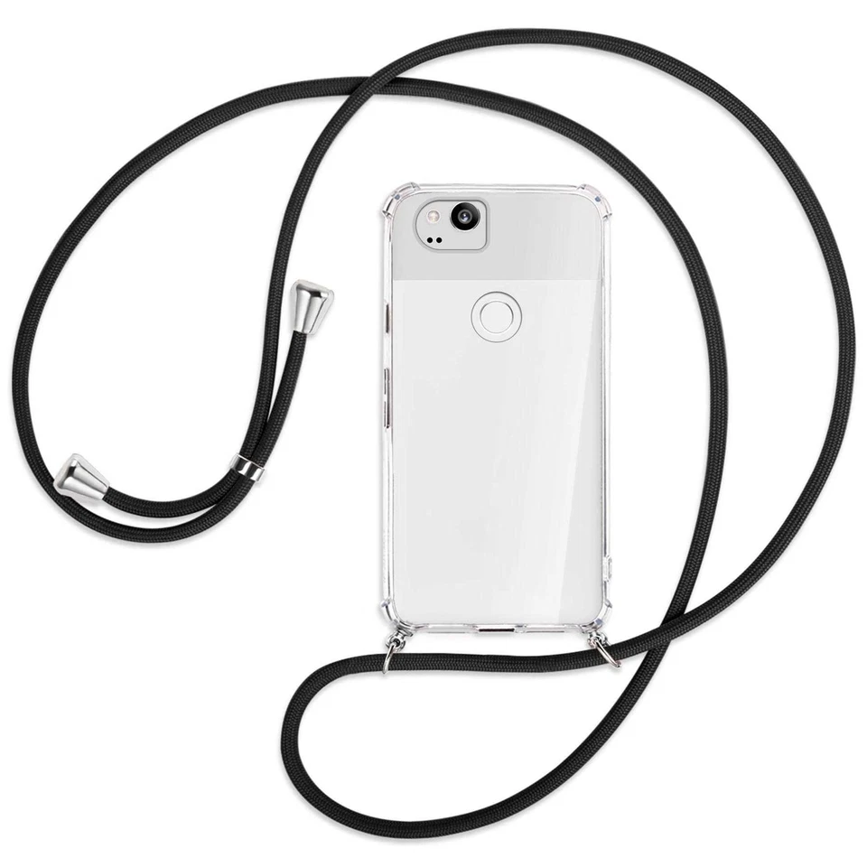 Catena per Google Pixel 2 XL nero (A) Cover Custodia da collo con Cordino Corda - Immagine 1 di 2