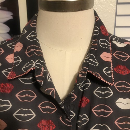 UNDERCOVER Victoria’s Secret ? Abito Camicia Donna Grigio Scuro Caldo ? Sleep Lounge Tg:M