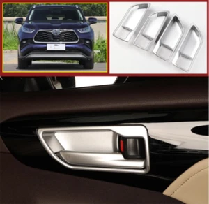 For Toyota Highlander 2020-2023 Silver Inner Door Handle Bowl frame Cover trim - Picture 1 of 6