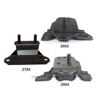 Motor y transmisión, montaje 3 piezas 2904 2905 2784 M1324 para Ford Mustang 1996-1998 3,8 L Foto 1 de 4